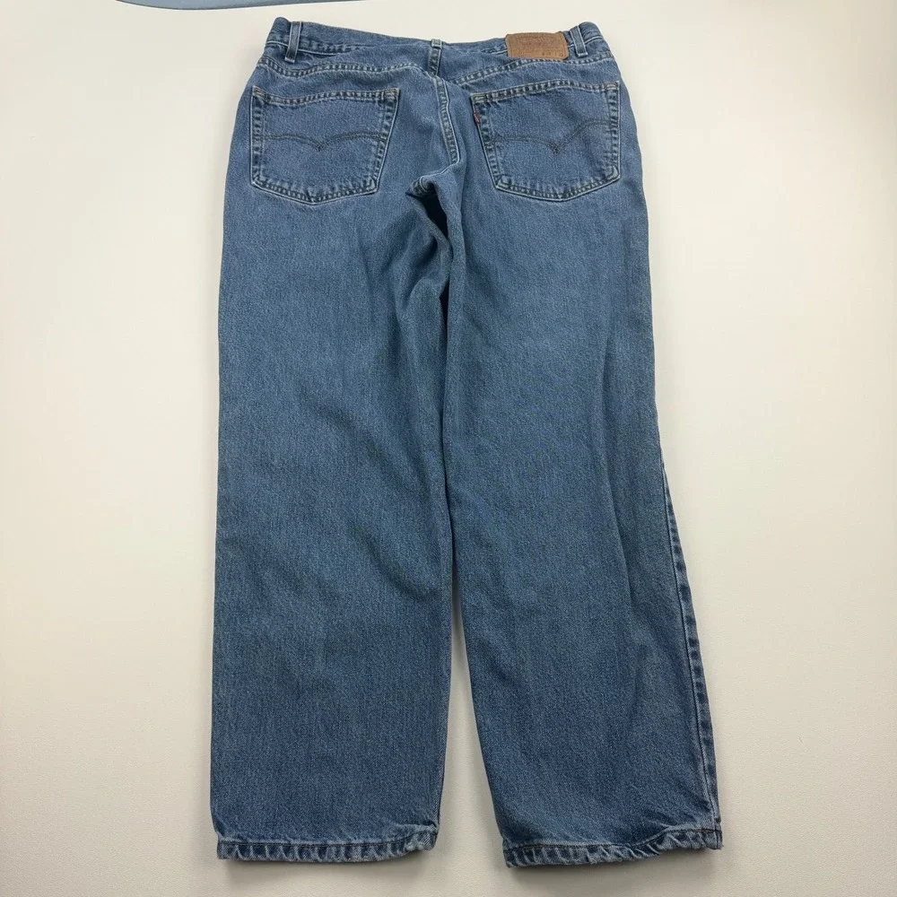 Vintage Levis 550 Jeans Mens 38x30 Medium Stonewash Relaxed Blue Red Tab Tapered